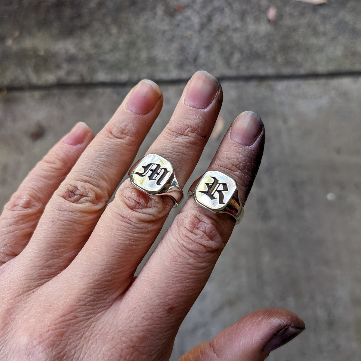 ☆チャオズ様専用☆ OLD JOE SQUARE SIGNET RING 19号 Signet Ring