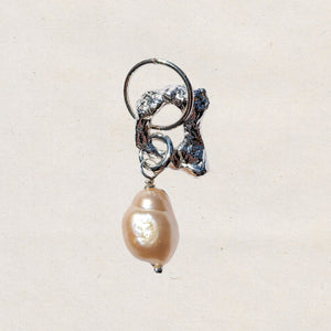 Molten Baroque Pearl Earring #4