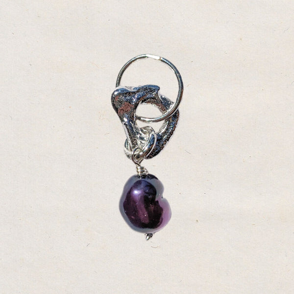 Molten Baroque Pearl Earring #2