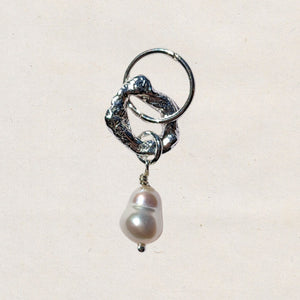 Molten Baroque Pearl Earrings #1