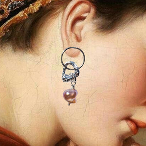 Molten Baroque Pearl Earring #7