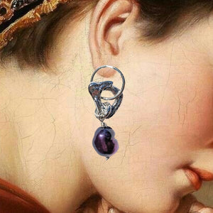 Molten Baroque Pearl Earring #2