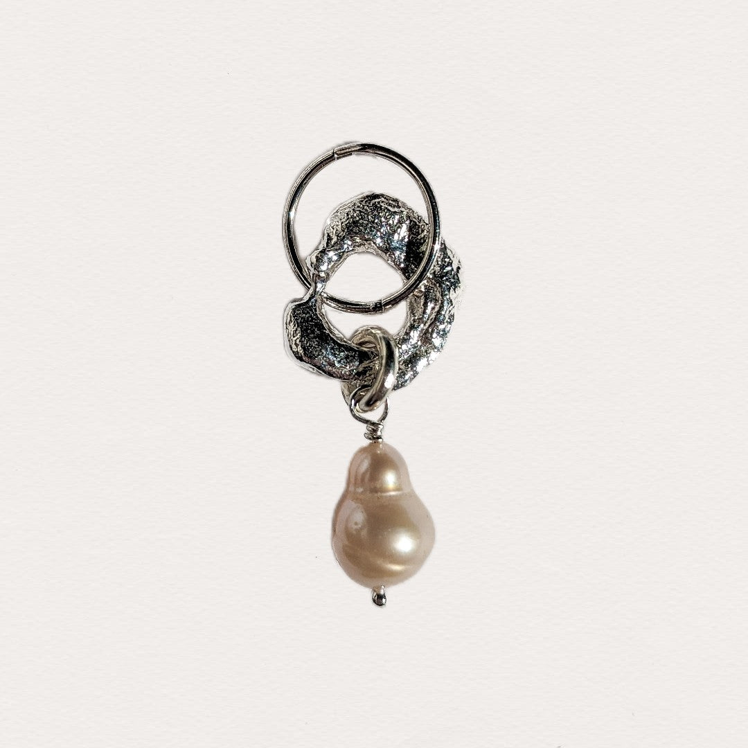 Molten Baroque Pearl Earring #2