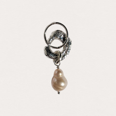 Molten Baroque Pearl Earring #2