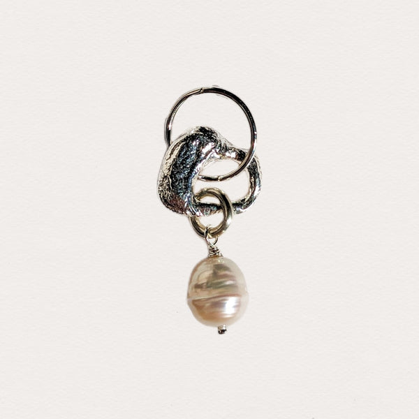 Molten Baroque Pearl Earring #4