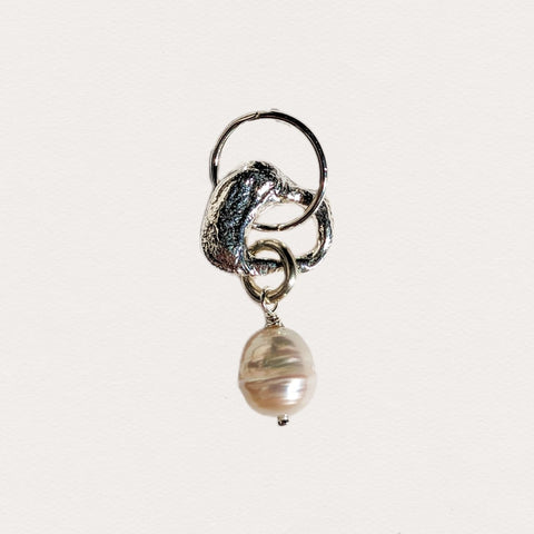 Molten Baroque Pearl Earring #4