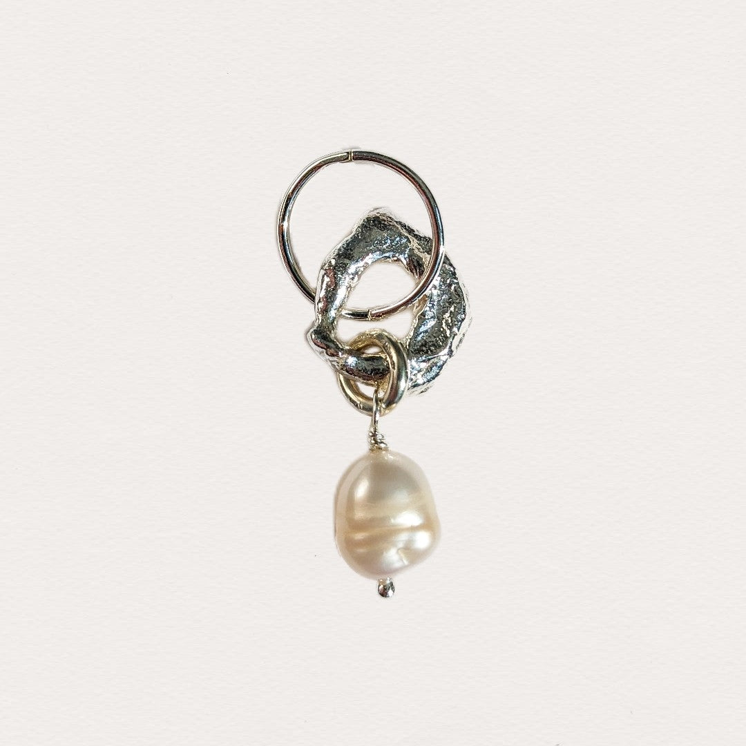 Molten Baroque Pearl Earring #5