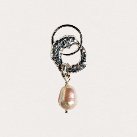 Molten Baroque Pearl Earring #6