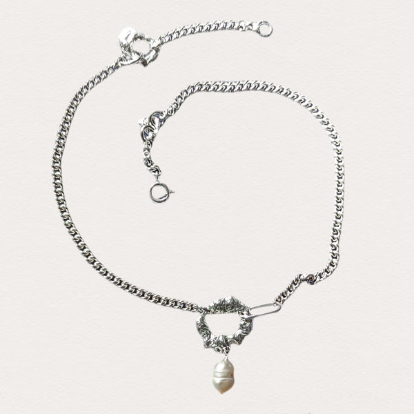 Molten Baroque Pearl Necklace