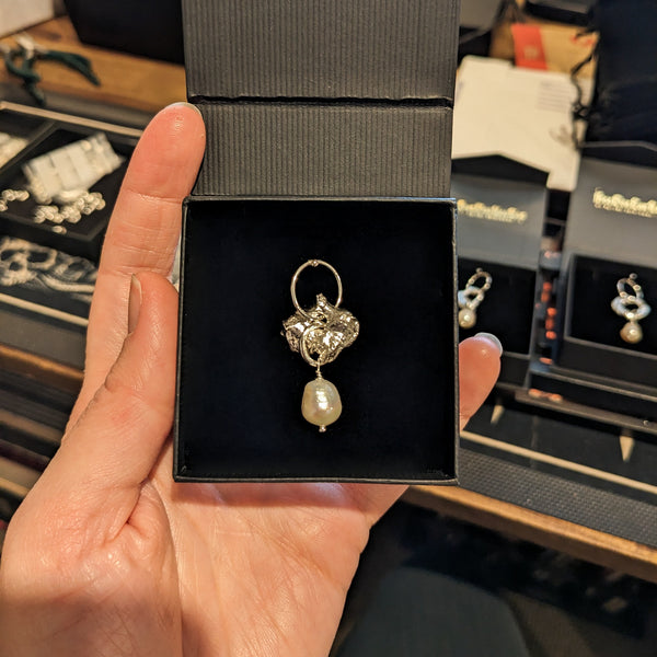 Molten Baroque Pearl Earrings #1