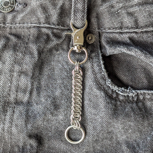 Chainmail Keyring // Half Persian Weave