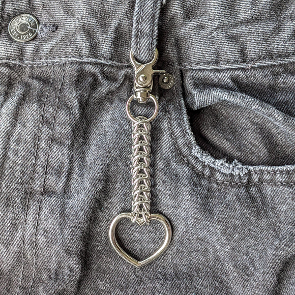 Chainmail Keyring // Heart