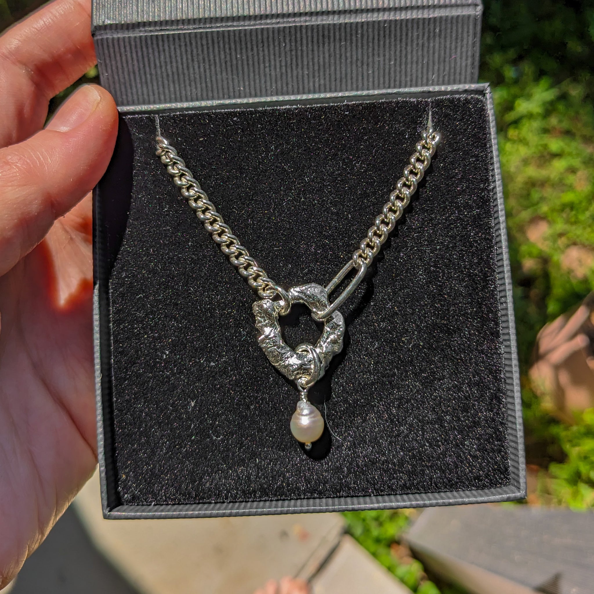 Molten Baroque Pearl Necklace