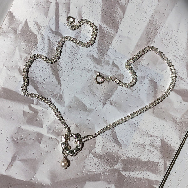 Molten Baroque Pearl Necklace