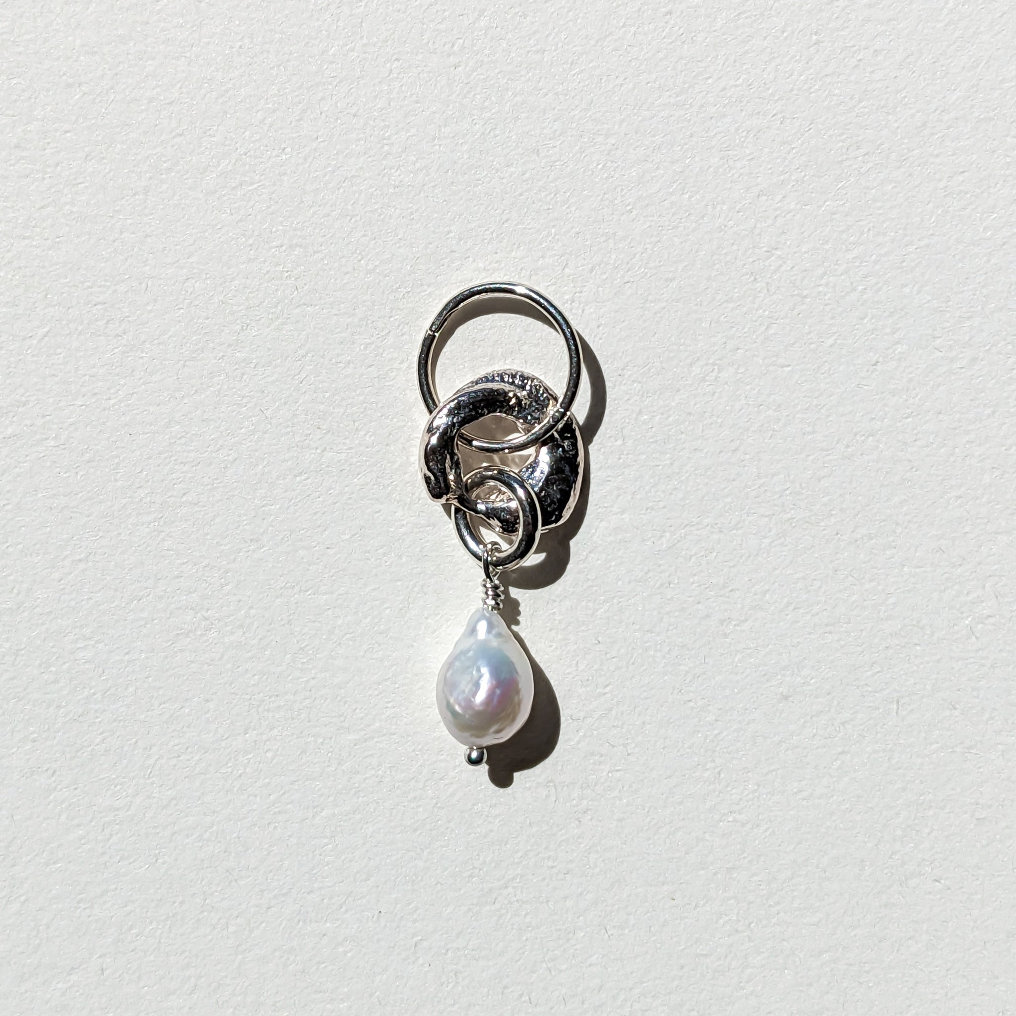 Molten Baroque Pearl Earring #2