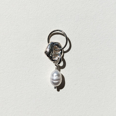 Molten Baroque Pearl Earring #8