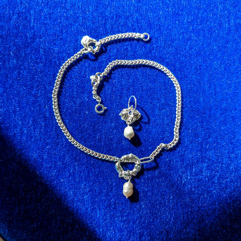 Molten Baroque Pearl Necklace