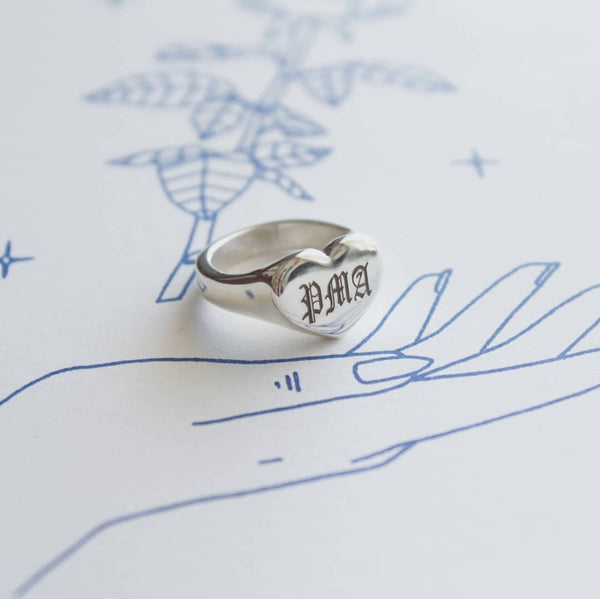 Signet Ring // Heart // Custom Engraving
